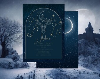 Throne of Glass Birthday Invitation, TOG Invitation, TOG Merch, Digital Download, Instant Template, Digital Invitation