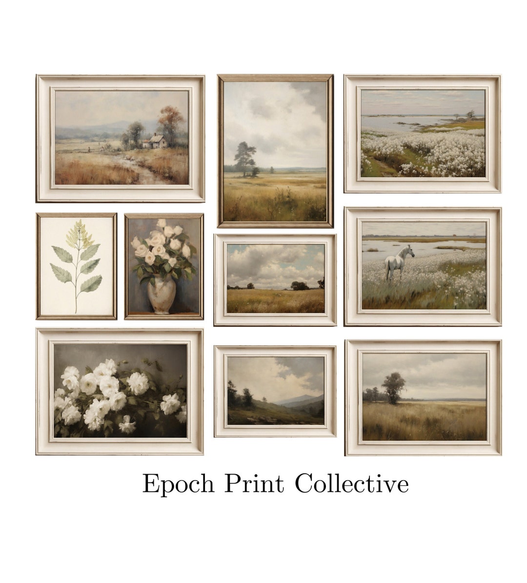 French Country Gallery Wall Art Set | Vintage Printable Decor (digital ...