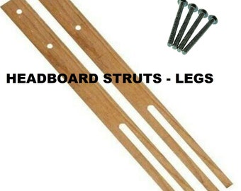 Headboard Struts, Headboard Legs, Wooden Legs, Headboards Leg Parts for Divan Bed, Beadstead Baton, Headend Leg Premium Quality Hardwood