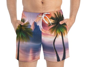 Tropical Swim Trunks