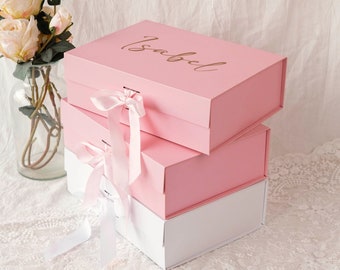 Custom gift box,Personalized Bridesmaid Gift Box,Bridesmaid Proposal Box,Will You Be My Bridesmaid,Bridal Party Box,magnetic gift boxes.