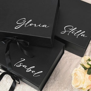 Personalized Bridesmaid Proposal Box,Bridesmaid Empty Box, Custom Bridesmaid Gift Box,Proposal Bridal Party Box,Boho wedding gift box. image 2