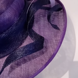 Jacques Vert Purple Wedding/Special Occasion Hat image 3