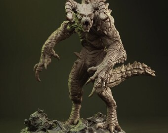 Deathclaw - fallout - figurine en résine 8k jeu série tv figurine diorama