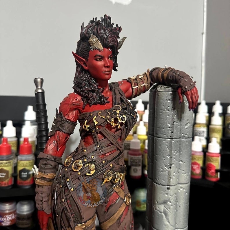 Karlach Figurine diorama Baldur's Gate 3 NSFW 8k en résine image 5