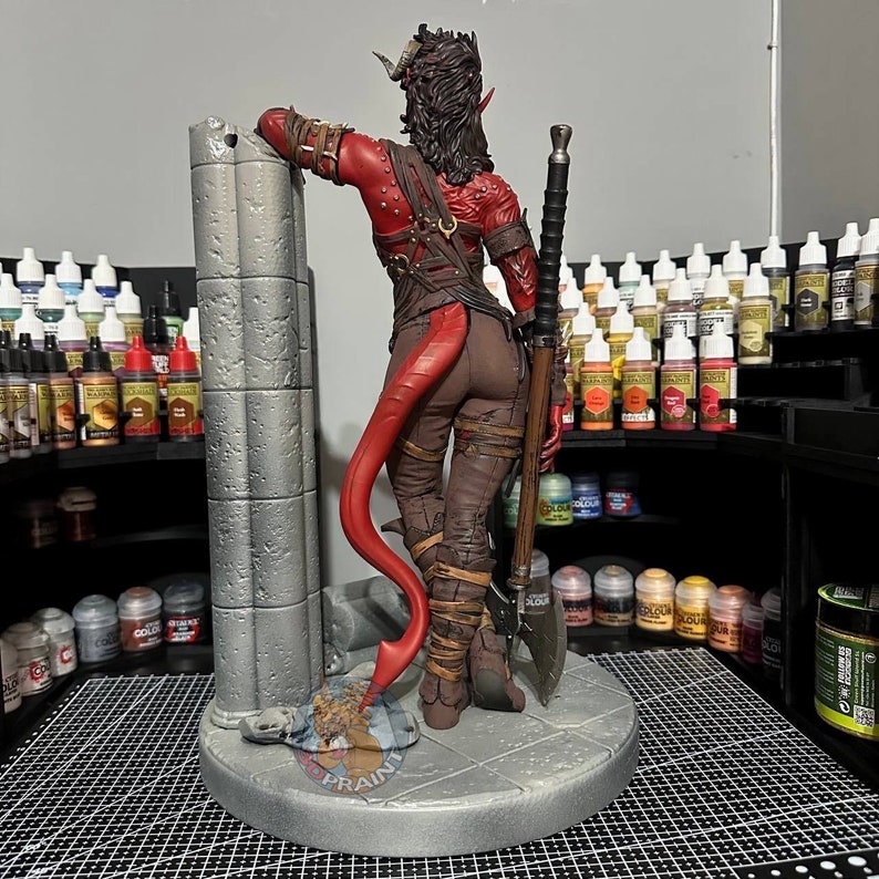 Karlach Figurine diorama Baldur's Gate 3 NSFW 8k en résine image 6