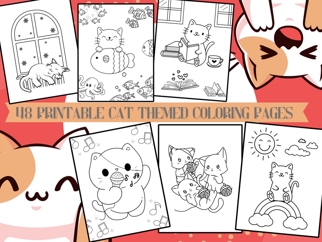 48 Purrfect Printable Cat Coloring Book Pages Printable Coloring Pages