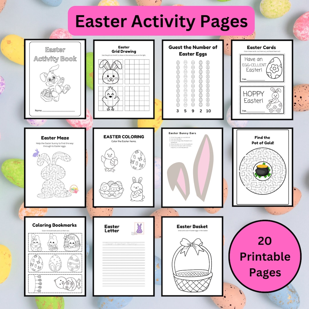 Easter Activity Printable, Easter Games, Happy Easter, Easter Basket ...