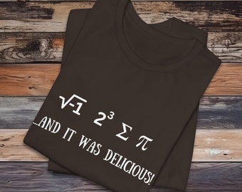 Math pun short sleeve T-shirt | I 8 Sum Pi | dad joke gift shirt math teacher funny gift tee math Greek geek pun tshirt science nerd shirt