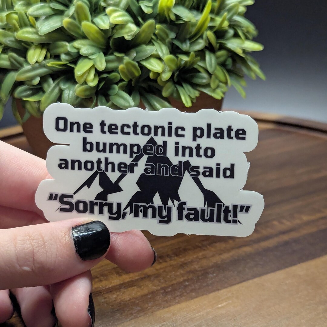 STICKER Sorry, My Fault | Cute Water Bottle Laptop Kindle Sticker ...