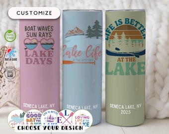 Lake Life Tumbler, Lake Tumbler, Personalized Lake Life Tumbler Custom Trip cups for Family Vacation Custom Name, Lake Vacation Gifts