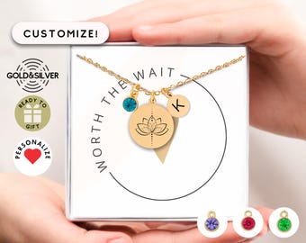 Fertility Necklace, Rainbow Baby Charm, IVF Support Jewelry, Miracle Necklace, Fertility Journey Pendant