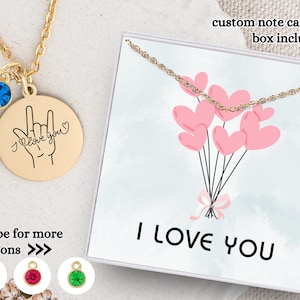 ASL I Love You Necklace,  Sign Language Gesture Pendant, Symbolic Communication, Hand Gesture Pendant, Sign Language Jewelry, Deaf Awareness
