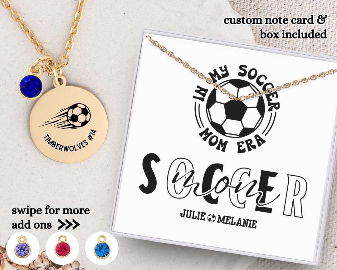Soccer Mom Gift, Soccer Mom Necklace, Soccer Mom Jewelry, Soccer Mama