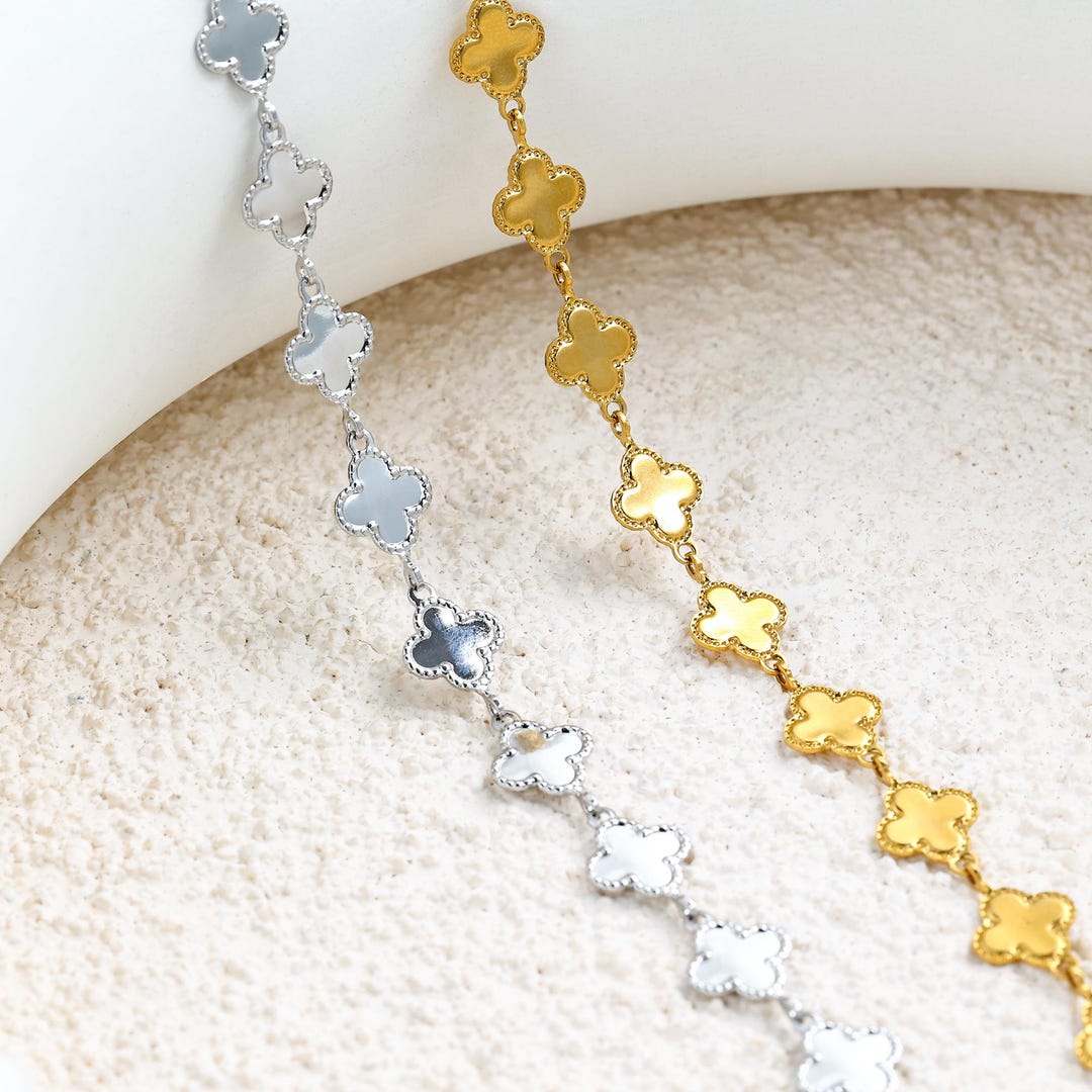 304 Stainless Steel Clover Chain by the Meter, Unfinised Clover Chain ...