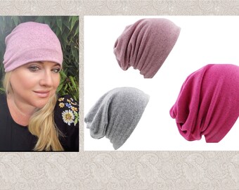 Chemo Headwear Beanie Hat Pre Tied Headscarf Women Soft Multifunction