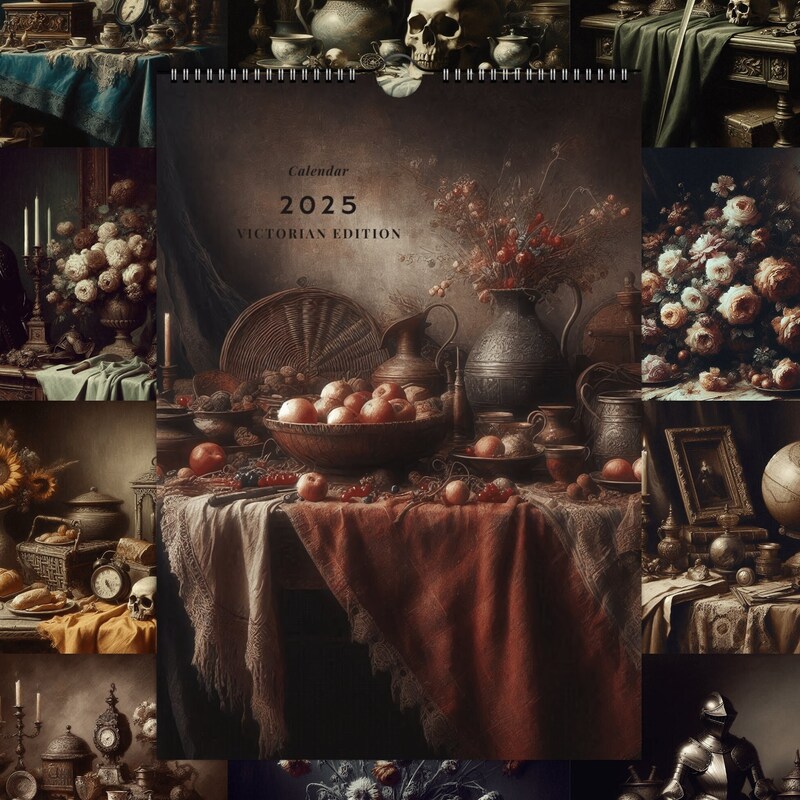 2025 Victorian Calendar Etsy