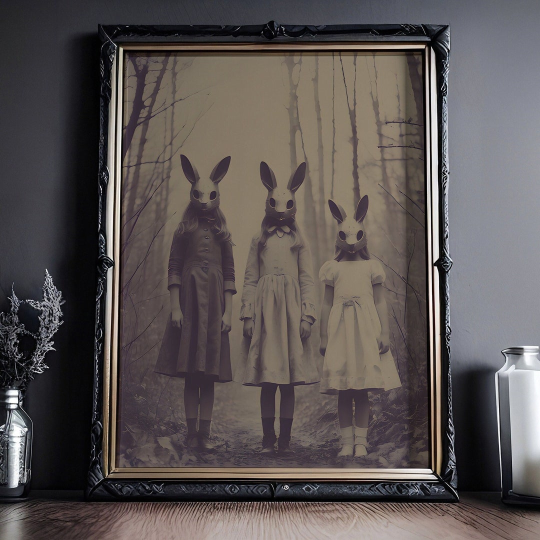 Mysterious Rabbit Cult Vintage Photography: Heavy Paper, Dark Academia ...