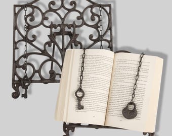 Witchy Goth Kochbuchständer: Für die Küche zum kreativ Magischen Kochen im Viktorianischem Vintage Stil aus Massivem Material