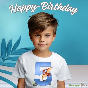 T-shirt enfant, 5e anniversaire, cadeau anniversaire, T-shirt pour garçon