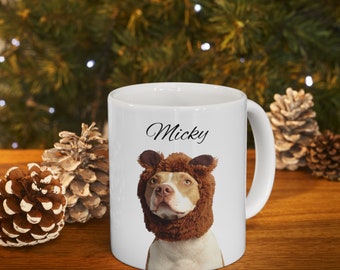 Dog Custom Mug Pet Photo + Name Custom Dog Mug Dog Coffee Cup Personalized Pet Mugs Dog Mom Mug Personalized Cat Dad Mug New Dog Mug