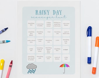 Rainy Day Scavenger Hunt for Kids