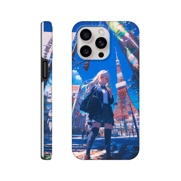 Ice Cream In Paris Phone Case | Anime | Fits iPhone 15 14 13 and more | Compatible with wireless charging
