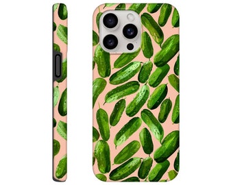 Pickles Art Phone Case | Fits iPhone 15 14 13 and more | Gift for Her | Compatible with wireless charging
