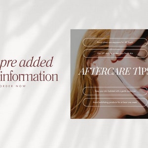 Plantillas para publicaciones de Instagram sobre dermaplaning, redes sociales de clínicas de cuidado de la piel (Canva) imagen 8