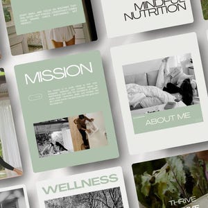 Health Coach & Fitness Instagram Post Template,  Holistic Social Media Branding, Wellness Digital Marketing Posts, Editable Canva Post, Yoga