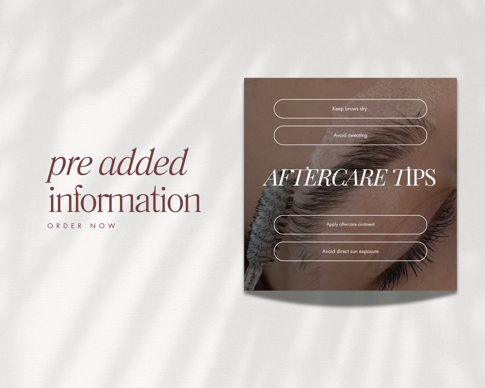 Microblading PMU Brows Instagram Template, Permanent Makeup Artist ...