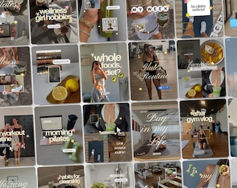 Mallar för välbefinnande, Instagram-mallar för innehållsskapare, influencers, viral hälsa och holistisk coach, pilates, gym, innehåll för sociala medier, Canva-inlägg, användargenererat innehåll