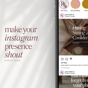 Mallar för Instagram-inlägg om självomsorg, inlägg om självkärlek, mallar för mental hälsa, sociala medier för hälsocoacher, redigerbar Canvas bild 5