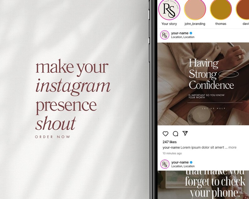 Mallar för Instagram-inlägg om självomsorg, inlägg om självkärlek, mallar för mental hälsa, sociala medier för hälsocoacher, redigerbar Canvas bild 5