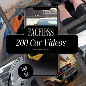 Viral Faceless Luxury Rich Lifestyle Reels, Car Reels for Instagram, Tiktok, and Youtube Shorts, Reels With PLR & MRR Master Resell Rights