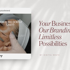 Plantillas para publicaciones de Instagram sobre dermaplaning, redes sociales de clínicas de cuidado de la piel (Canva) imagen 6