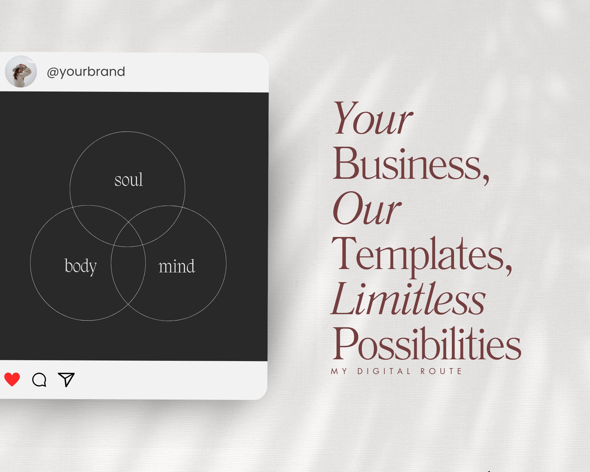 Luxury Holistic Coach Instagram Post Templates, Wellness Feed (canva ...