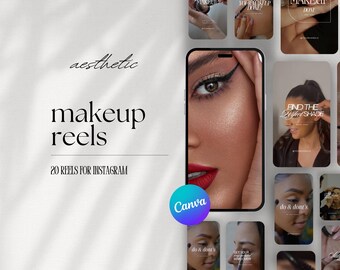 Make-up Artist Instagram Reels, Canva Vorlagen