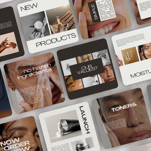 Skincare Instagram Templates | Luxury & Aesthetic Esthetician Social Media | Dermatologist Instagram | Skincare Coach | Esthetician Branding