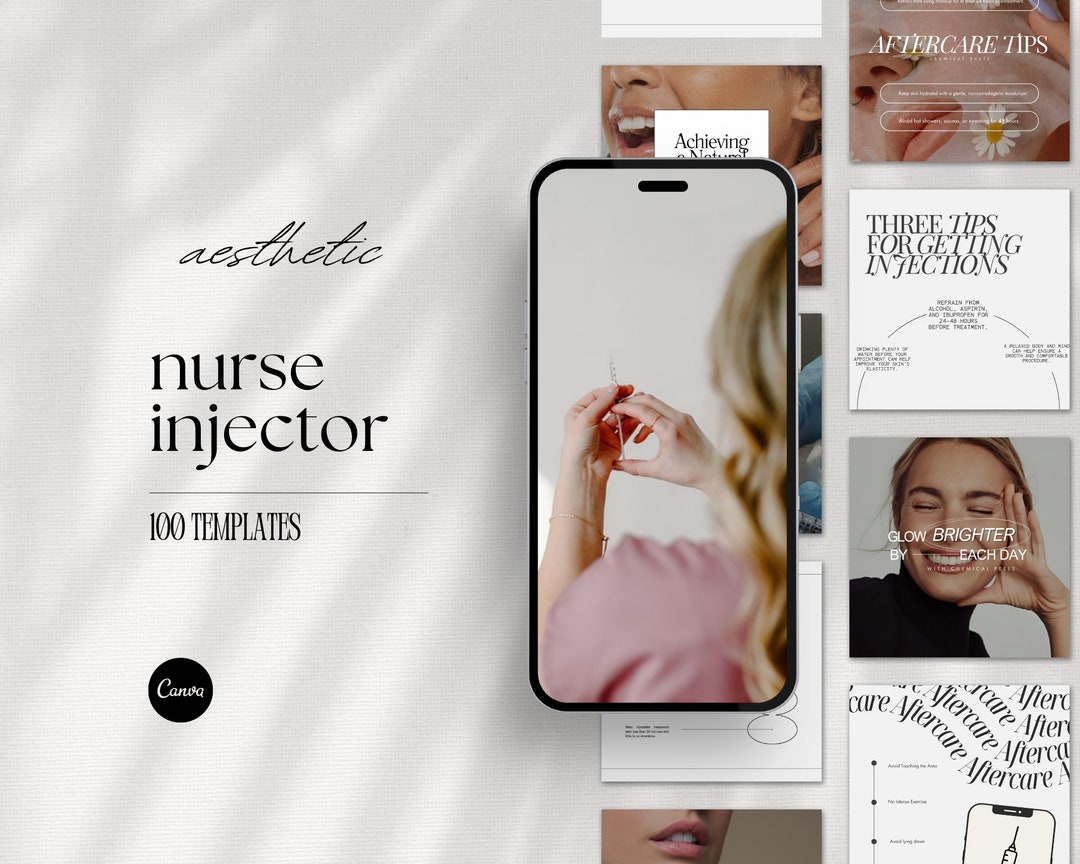 Nurse Injector Instagram Templates, Botox and Filler Social Media ...