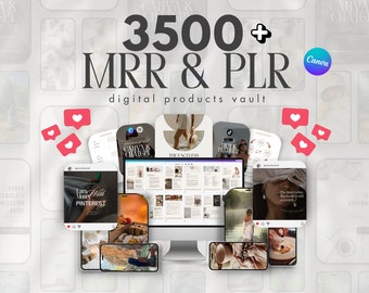 3500+ Faceless Reels, MRR PLR eBooks, Canva Templates (Digital Download)
