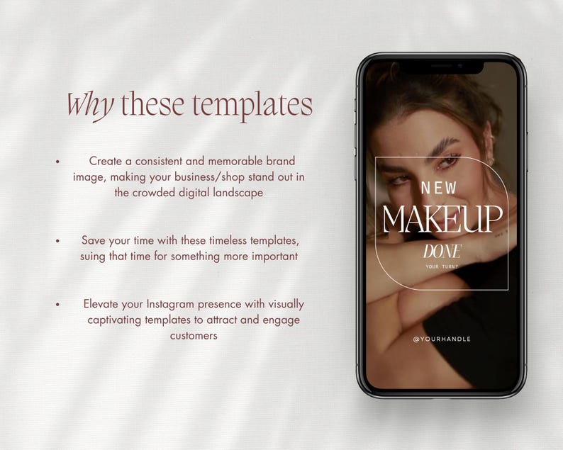 Makeup Artist Instagram Reels, Luxury MUA Video Reels, Makeup Instagram & TikTok, Beauty Salon Social Media Posts Canva image 2