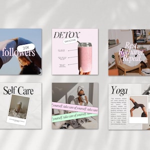 Wellness Instagram Post Template, Health & Wellbeing Coach Aesthetic, Holistic  Luxury Social Media Post, Healthy lifestyle, Canva Posts