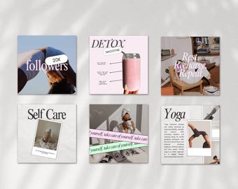 Plantilla de publicación de Instagram sobre bienestar, coach de salud y bienestar, publicación de redes sociales de lujo holístico, estilo de vida saludable, publicaciones de Canva