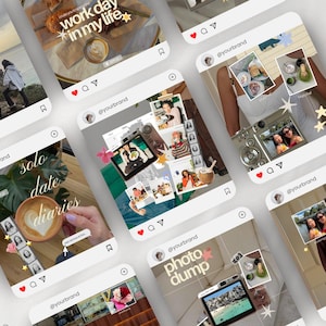 40+ Trendy Instagram Post Templates for Canva designed for content creators, UGC influencers, and social media managers. Aesthetic iOS-inspired digital marketing templates for personal branding, lifestyle content, and modern social media posts.