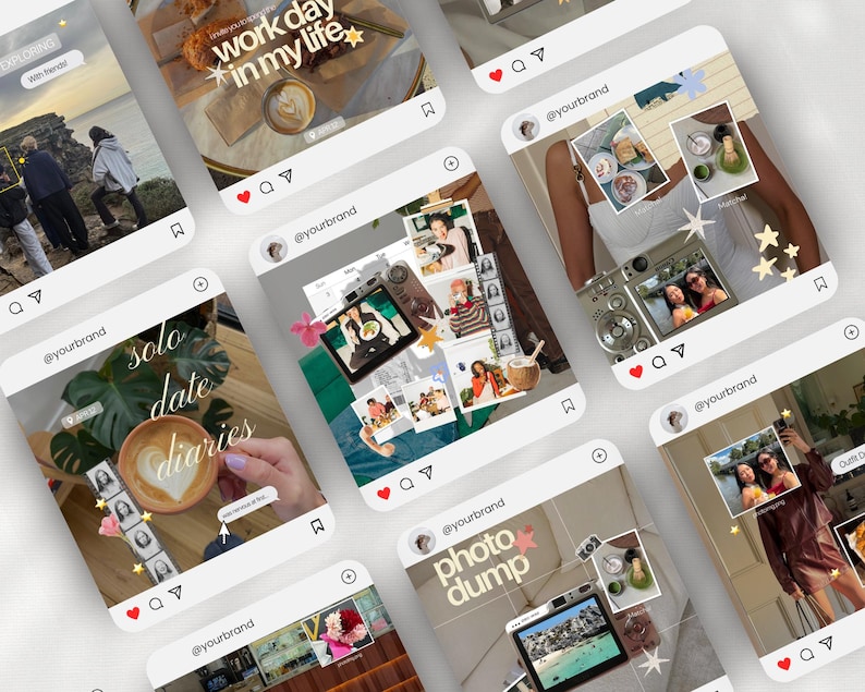 40+ Trendy Instagram Post Templates for Canva designed for content creators, UGC influencers, and social media managers. Aesthetic iOS-inspired digital marketing templates for personal branding, lifestyle content, and modern social media posts.