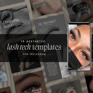 Lash Stylist Instagram Template, Lash Artist Branding, Lash Tech Social Media Post, Lash Quotes, Lash Lift Instagram Template