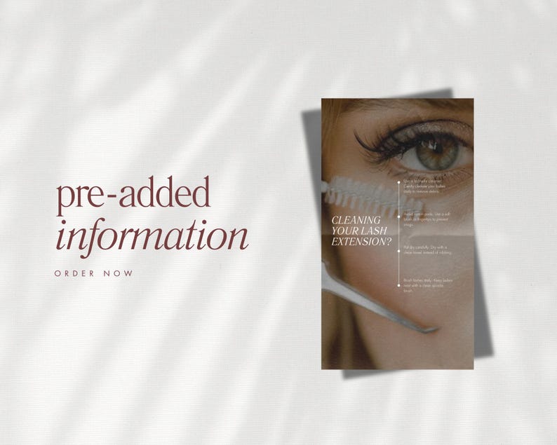 May include: A close-up of a woman's eye with lash extensions. The image includes text that reads "Cleaning your lash extension?" and a list of tips for cleaning lash extensions.