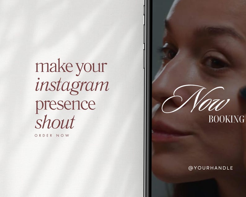 Makeup Artist Instagram Reels, Luxury MUA Video Reels, Makeup Instagram & TikTok, Beauty Salon Social Media Posts Canva image 5