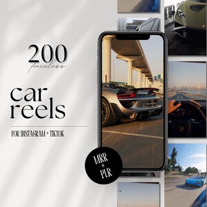 Viral Faceless Luxury Rich Lifestyle Reels, Car Reels for Instagram, Tiktok, and Youtube Shorts, Reels With PLR & MRR Master Resell Rights